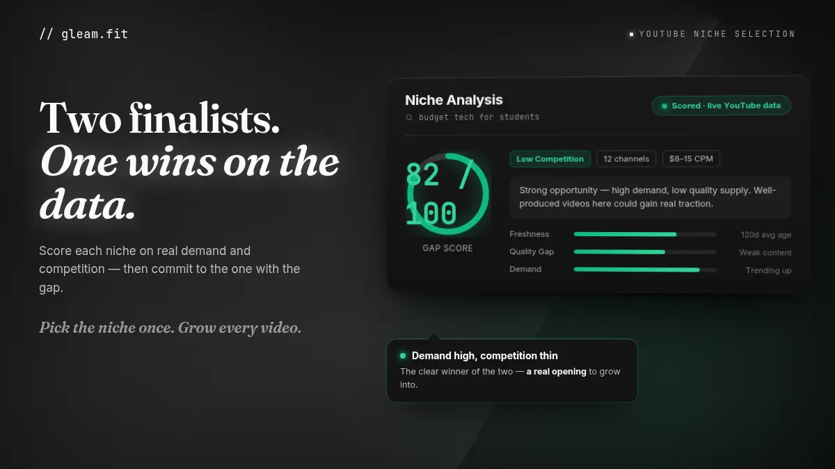 How to Choose Between Two YouTube Niches When You're Torn