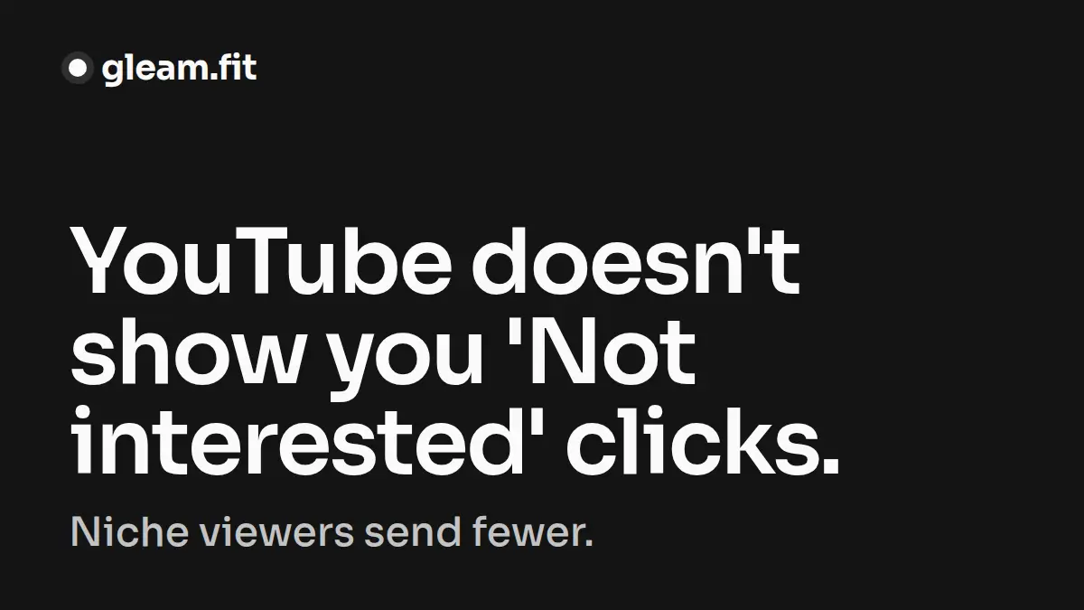 YouTube Not Interested: Why Hidden Feedback Kills Your Reach