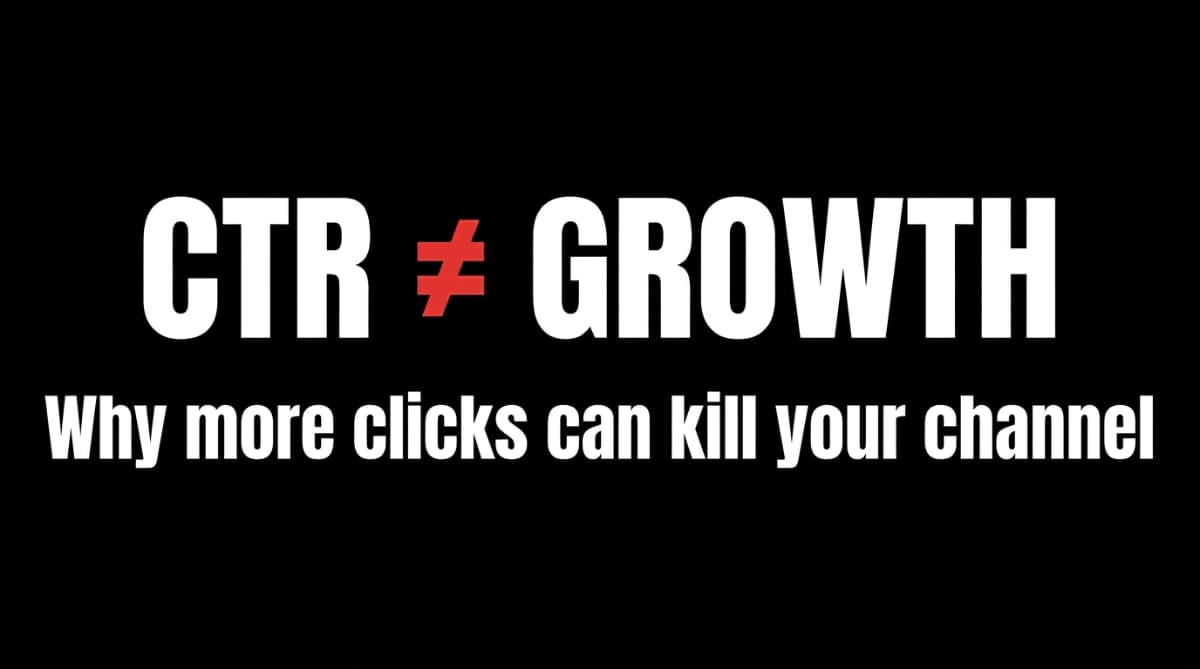 YouTube Thumbnail CTR: Why More Clicks Can Kill Your Channel