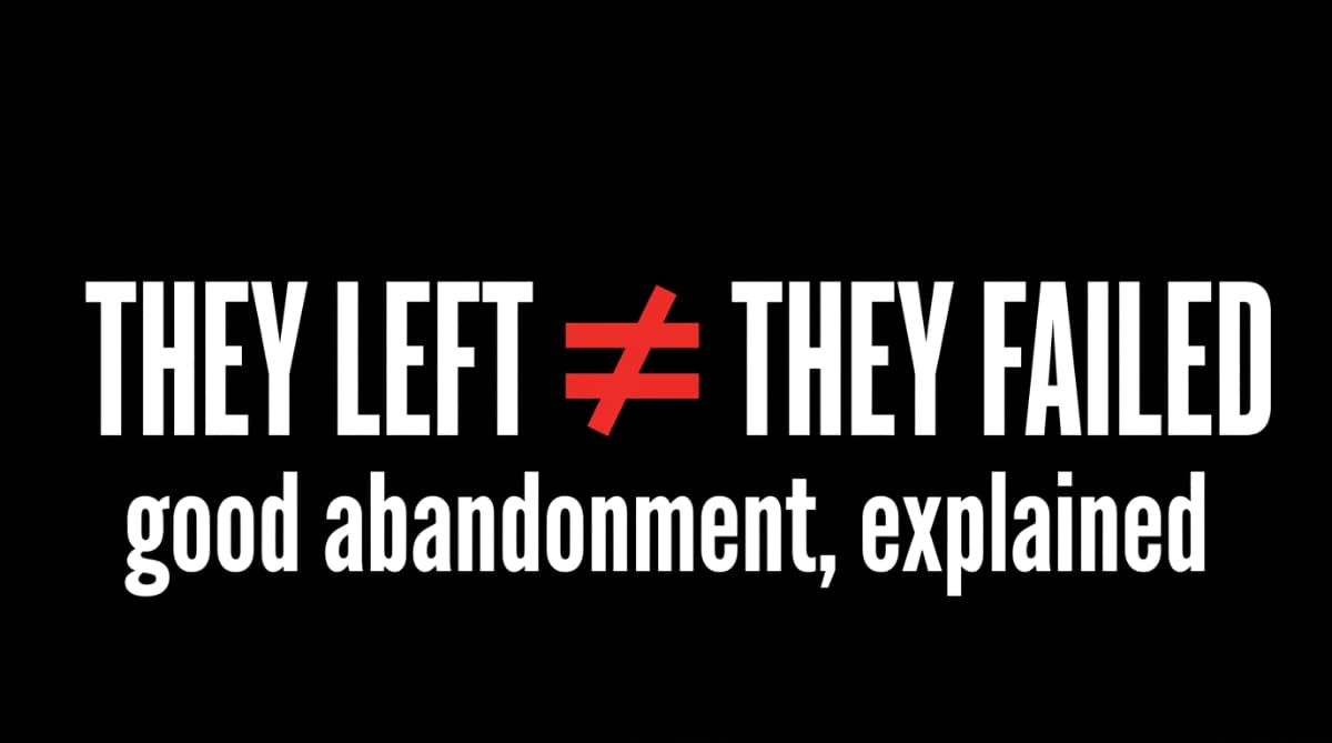 YouTube Good Abandonment: When Leaving Means Winning