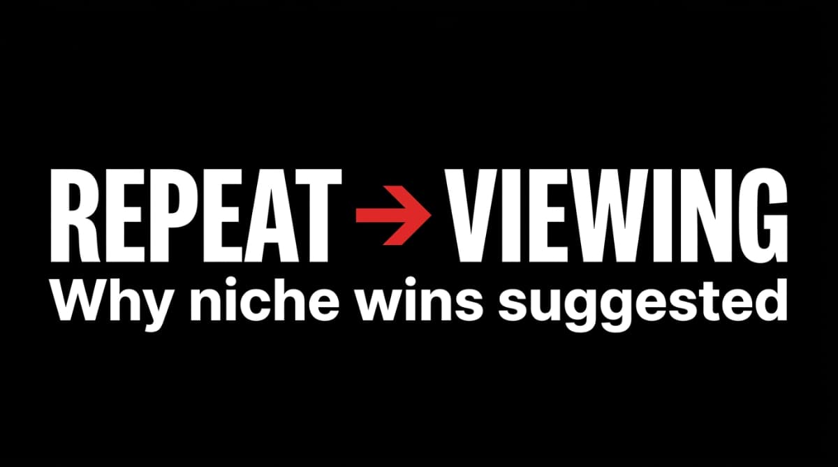 YouTube Repeat Viewing: Why Niche Channels Win Suggested