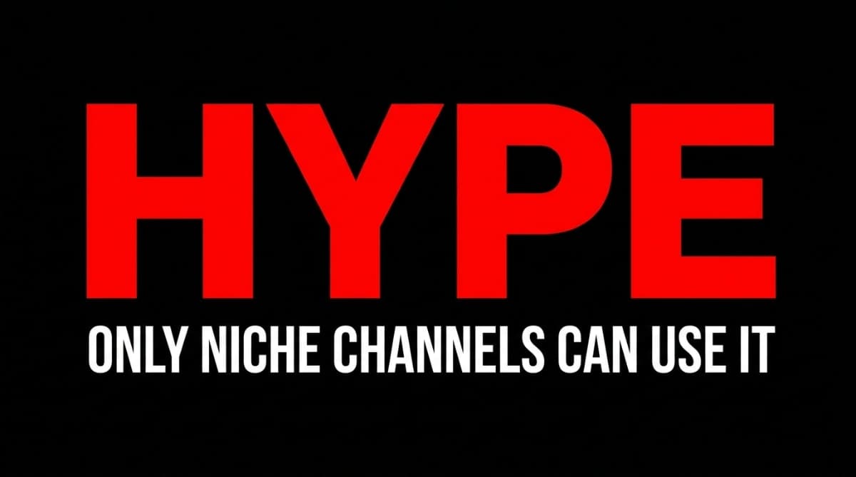 YouTube Hype: Why Only Niche Channels Can Use the Boost