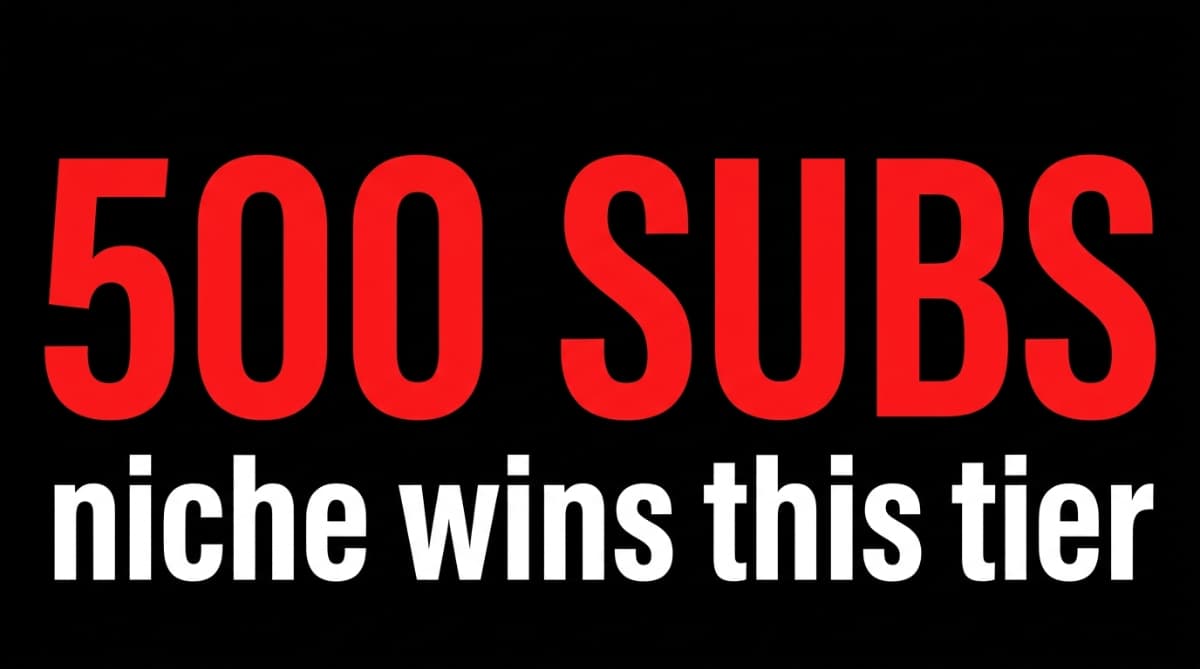 YouTube's 500-Sub YPP Tier: Why Niche Channels Win First