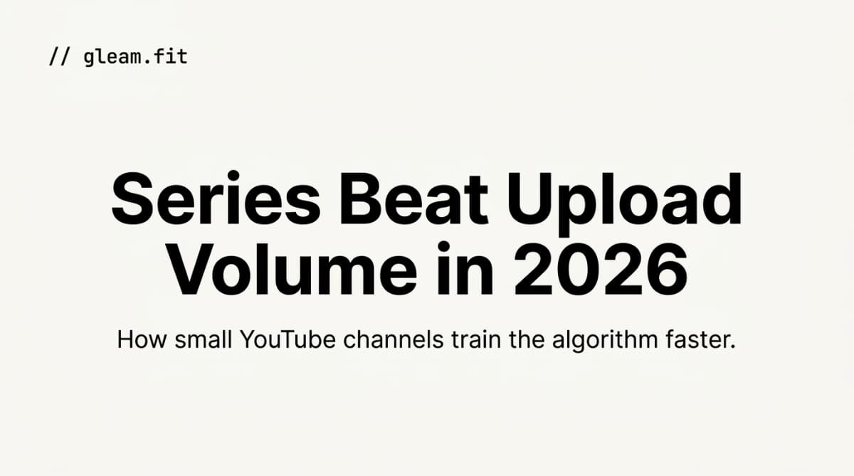 Why YouTube Series Beat Single Videos for Small Channels