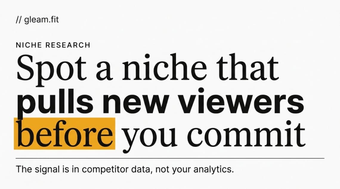 How to Spot a New Viewer Attraction Niche Before You Commit